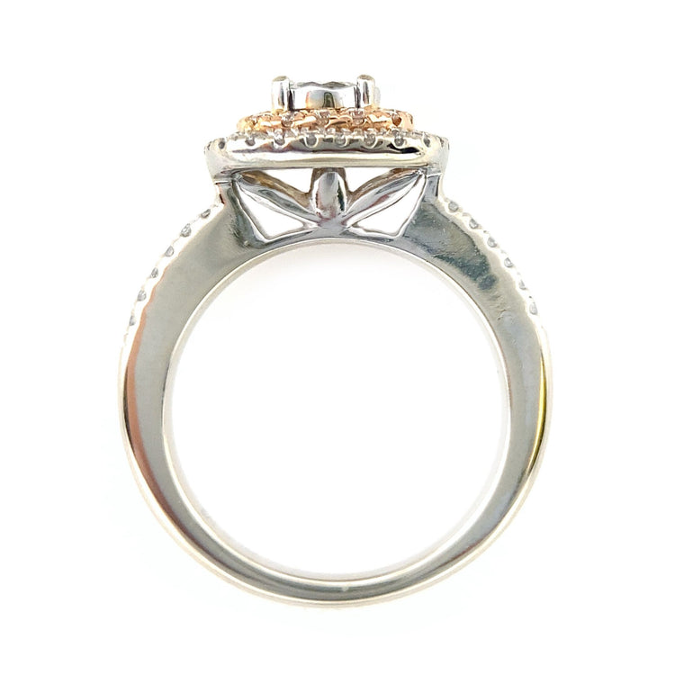 Double Halo Diamond Ring
