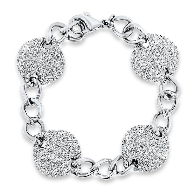 Pave Diamond Link Bracelet