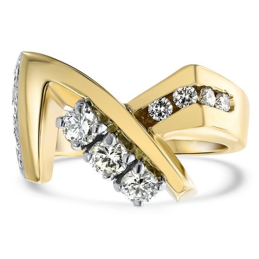 Free Form Diamond Ring