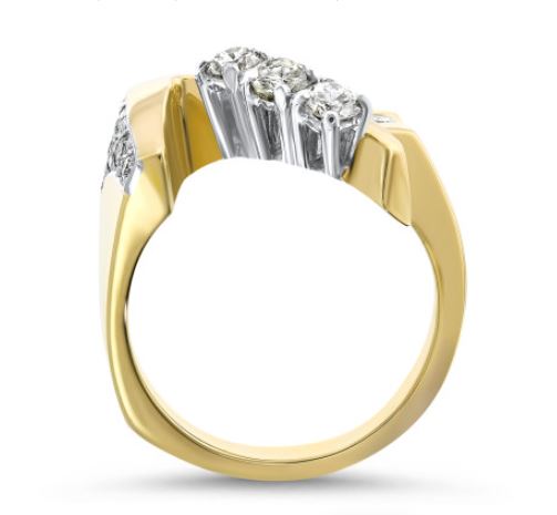 Free Form Diamond Ring