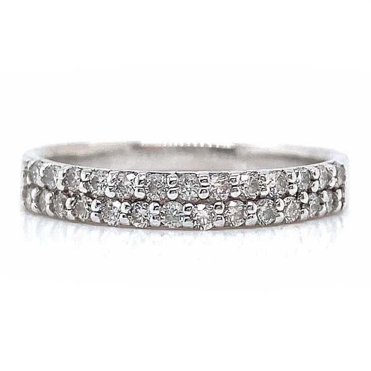 Double Row Diamond Band