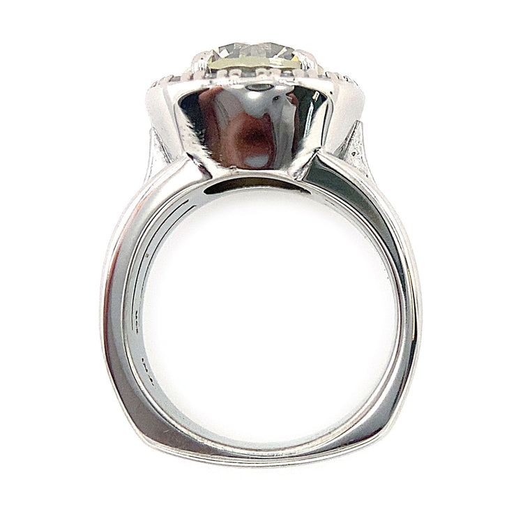 3.37TCW Diamond Halo Ring