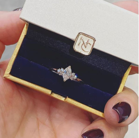 Marquise Diamond Ring by Noam Carver