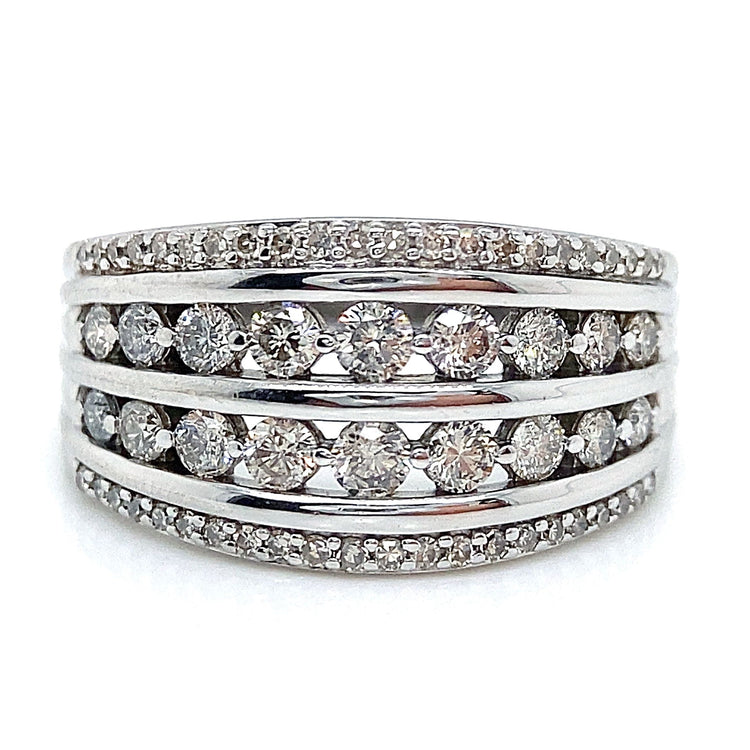 Wide Diamond Band