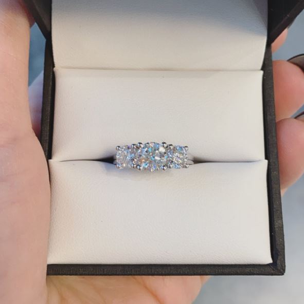 Classic Three Stone Diamond Ring