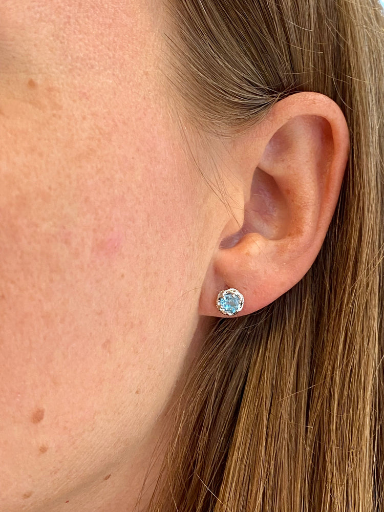 Swiss Blue Topaz Studs by Tacori