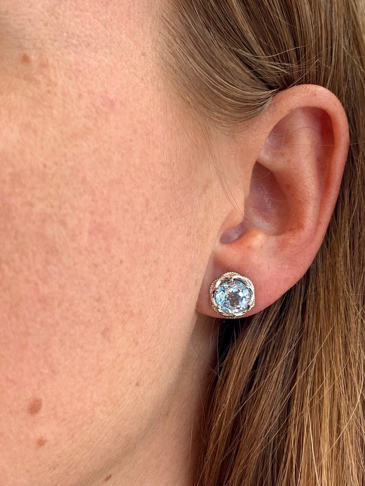 Tacori Island Rains Crescent Topaz Studs