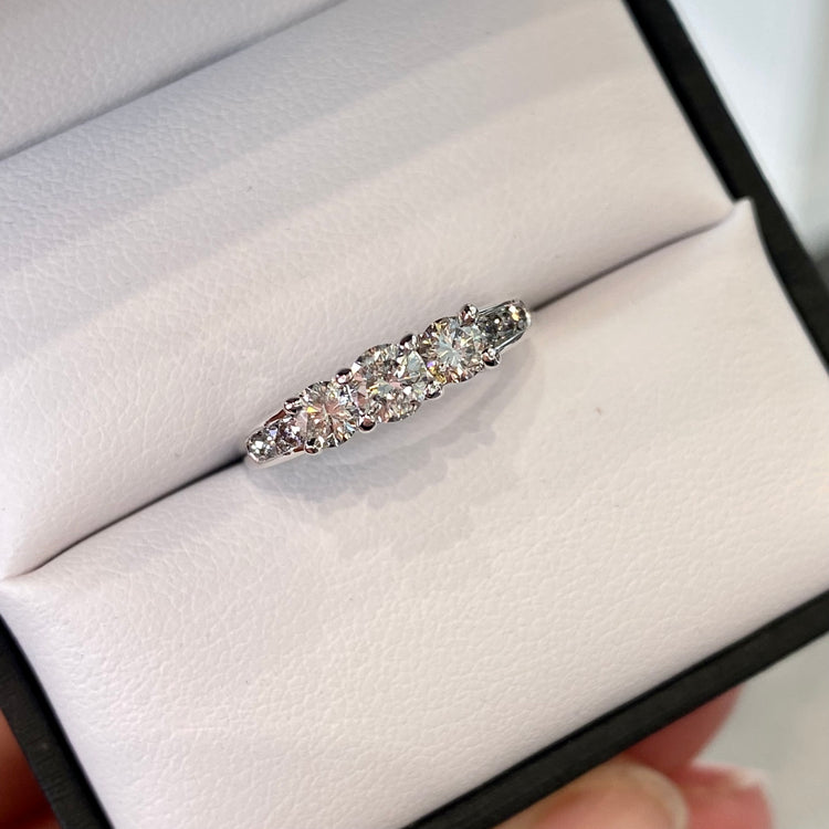 Diamond Three Stone Ring