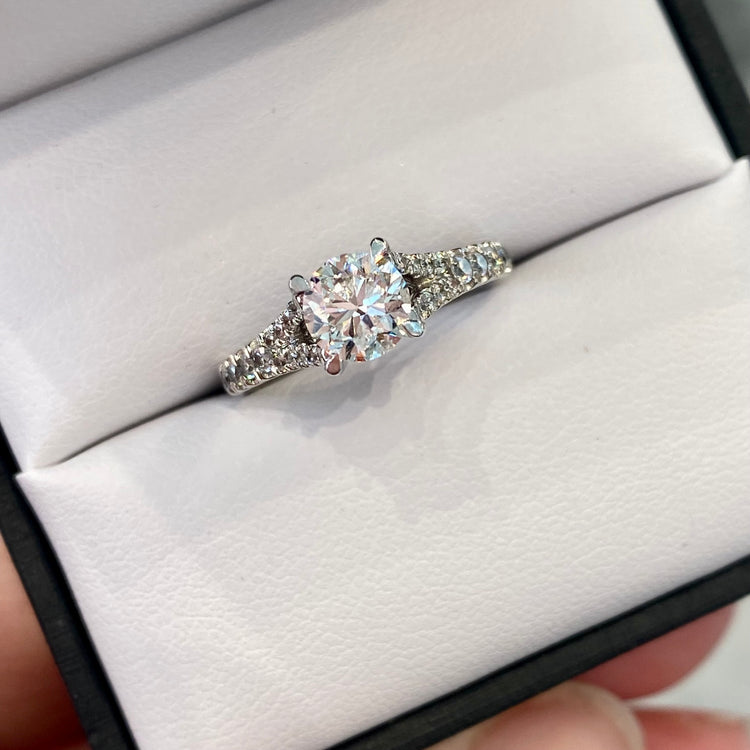 Split Shank Diamond Ring