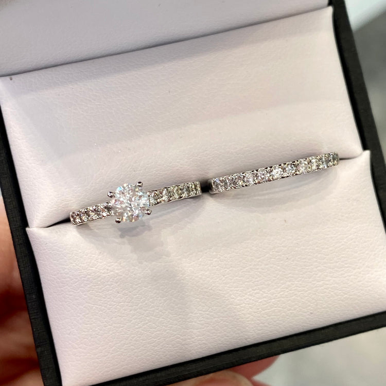 Canadian Diamond Wedding Set