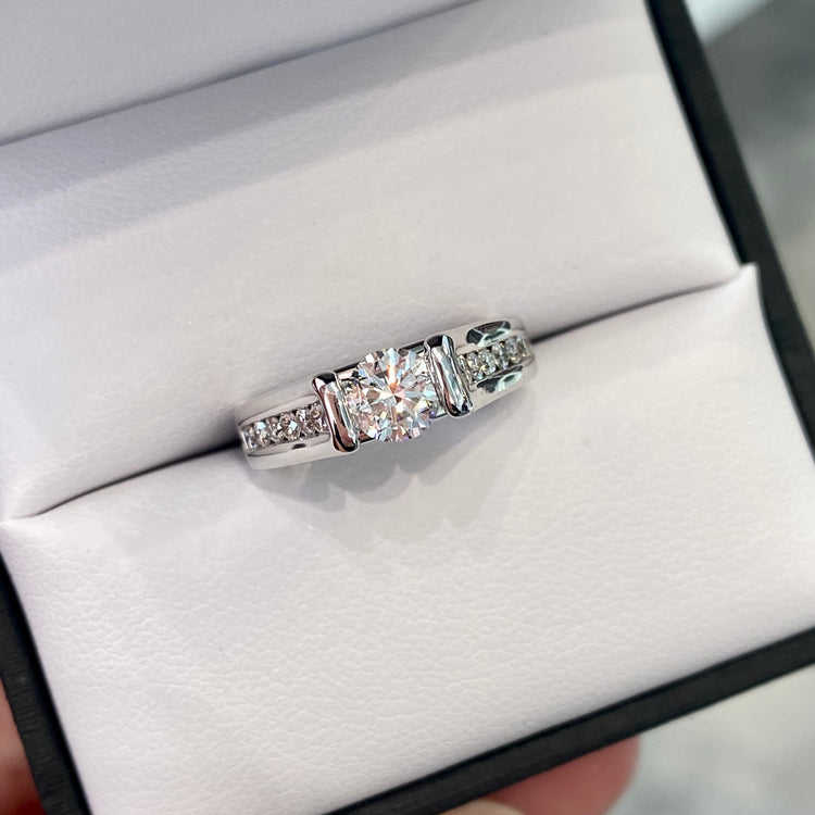 Channel Set Diamond Ring