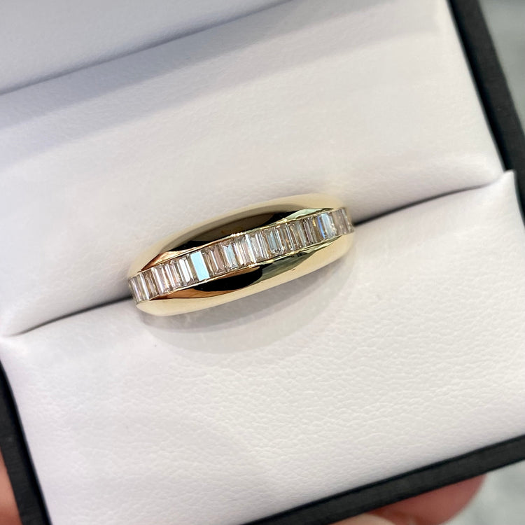 Baguette Diamond Dome Ring