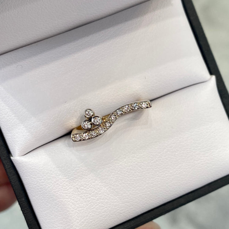 Diamond Wave Ring