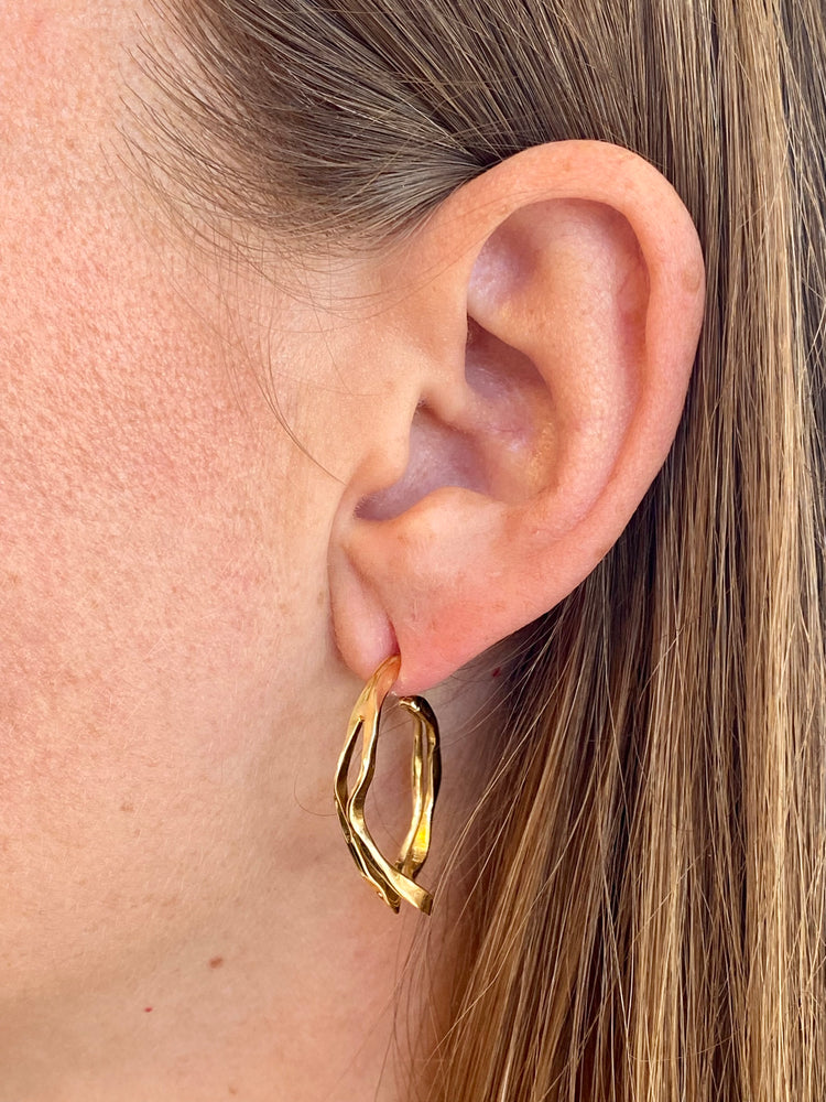 Handmade Free Form Hoops