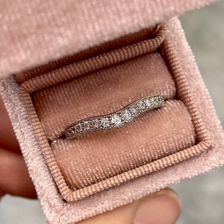 Curved Diamond Band