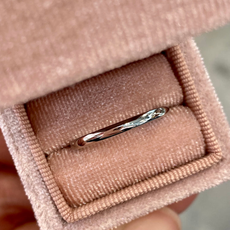 2mm White Gold Band
