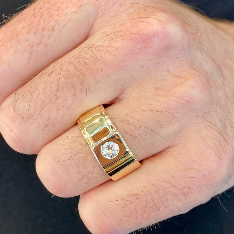 Offset Diamond Ring