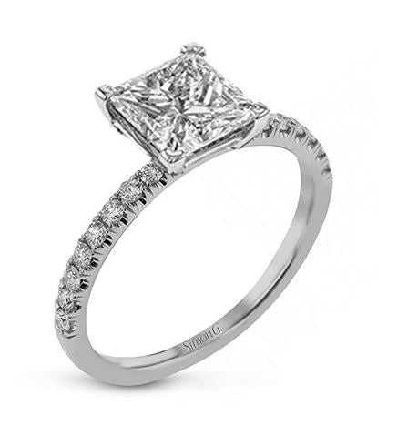 Princess Cut Diamond Ring Setting by Simon G