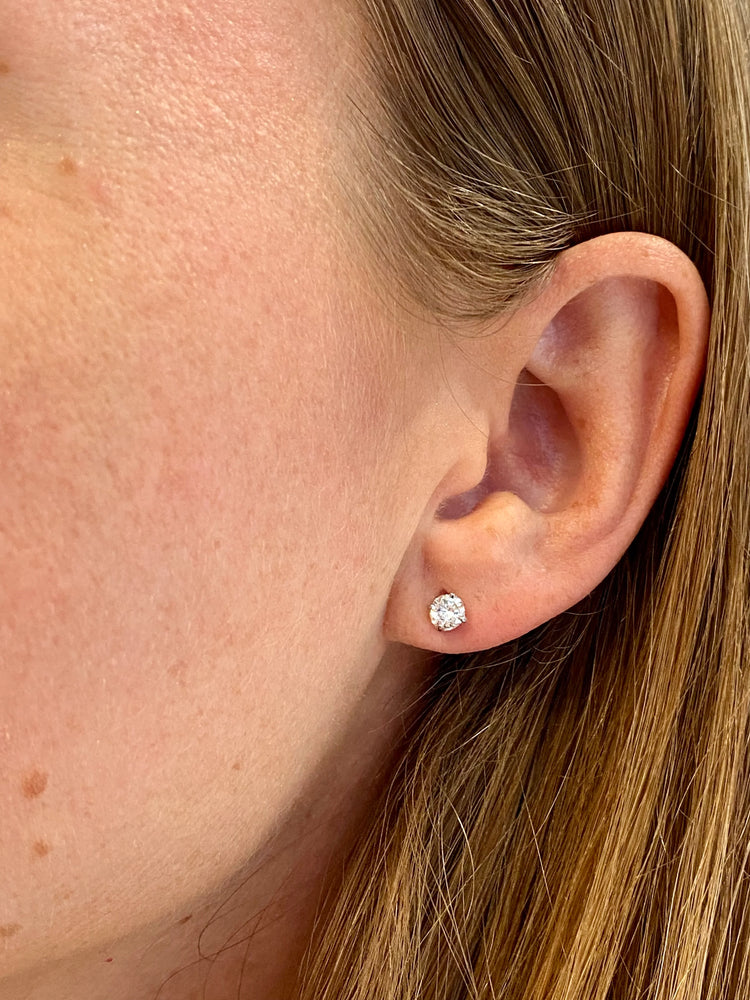 .61TCW Diamond Stud Earrings