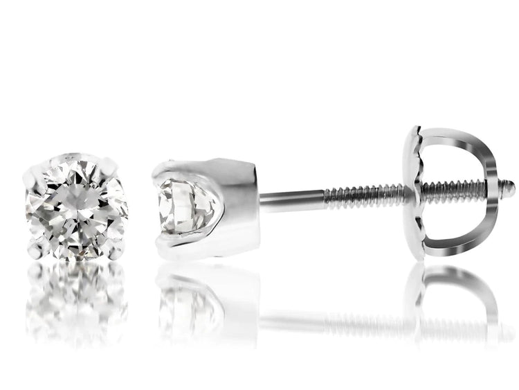 .61TCW Diamond Stud Earrings