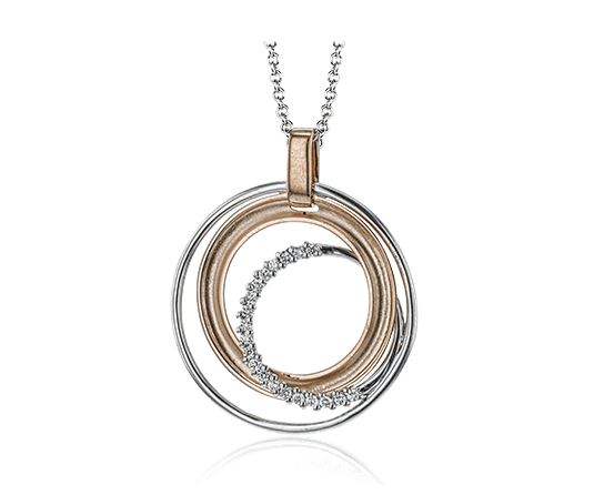 Diamond Circles Necklace by Simon G