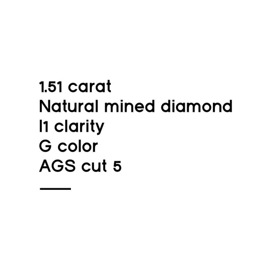1.51CT Round Brilliant Cut Diamond