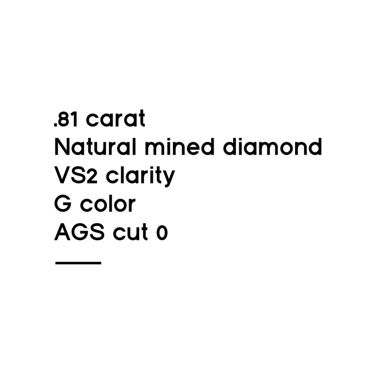 .81CT Round Brilliant Cut Diamond