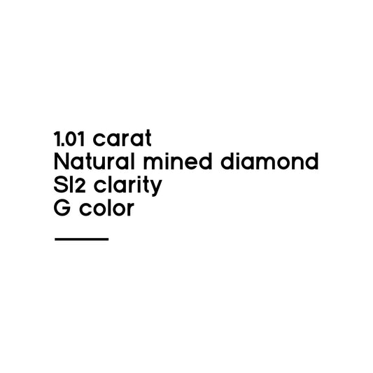 1.01CT Round Brilliant Cut Diamond