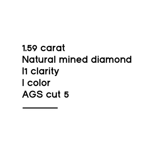 1.59CT Round Brilliant Cut Diamond