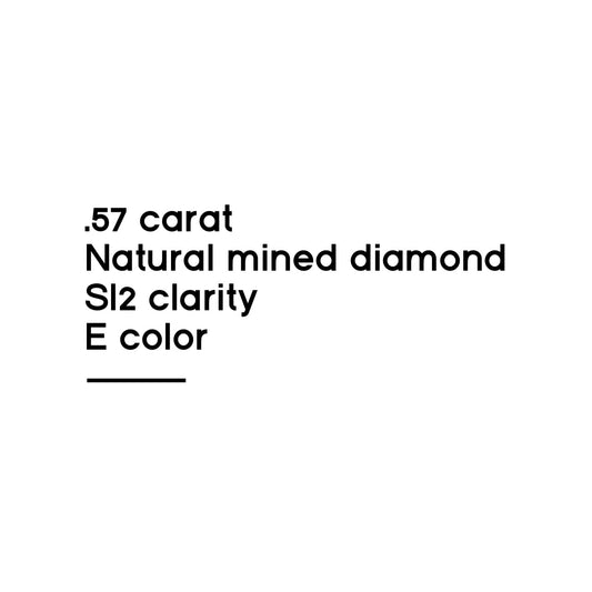 .57CT Princess Cut Diamond