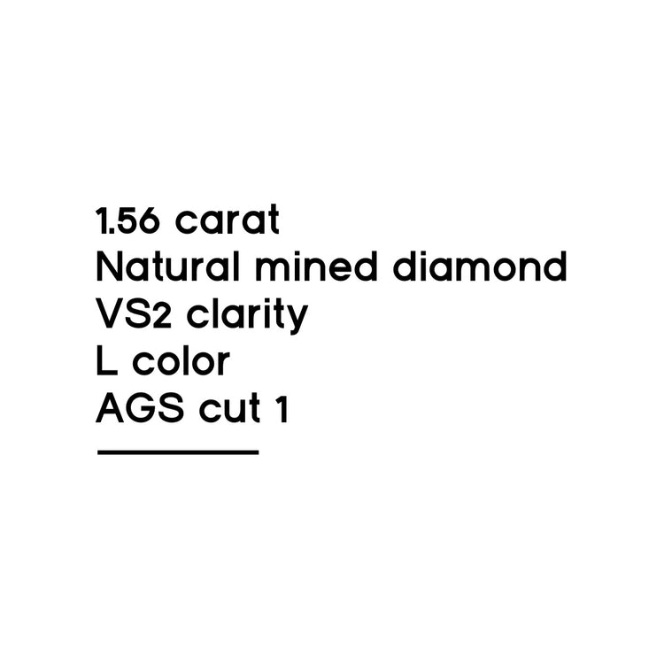 1.56CT Round Brilliant Cut Diamond