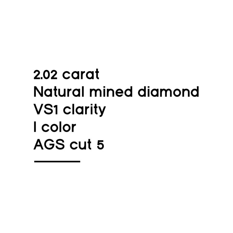 2.02CT Round Brilliant Cut Diamond