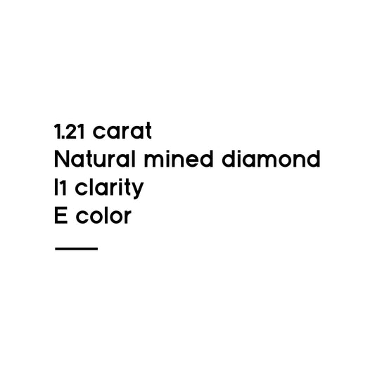 1.21CT Princess Cut Diamond