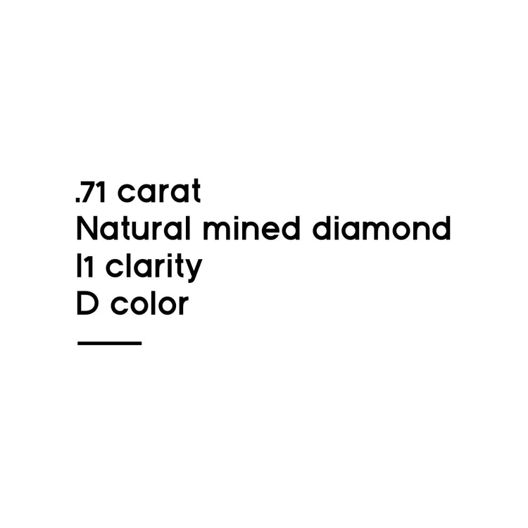 .71CT Princess Cut Diamond