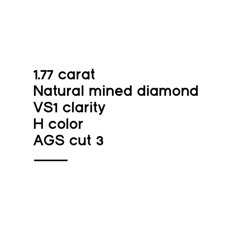 1.77CT English Cut Diamond
