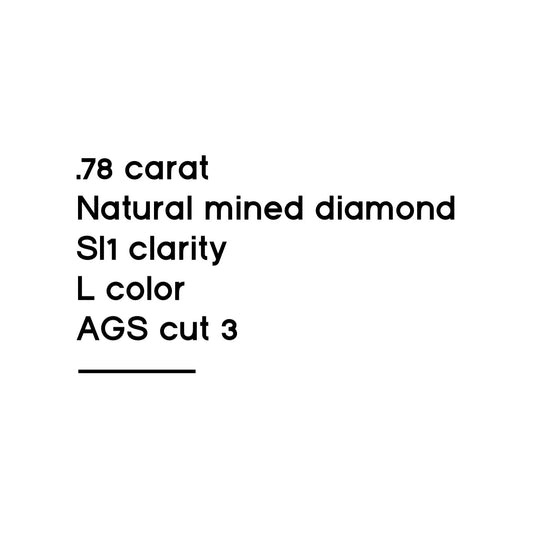 .78CT  Round Brilliant Cut Diamond