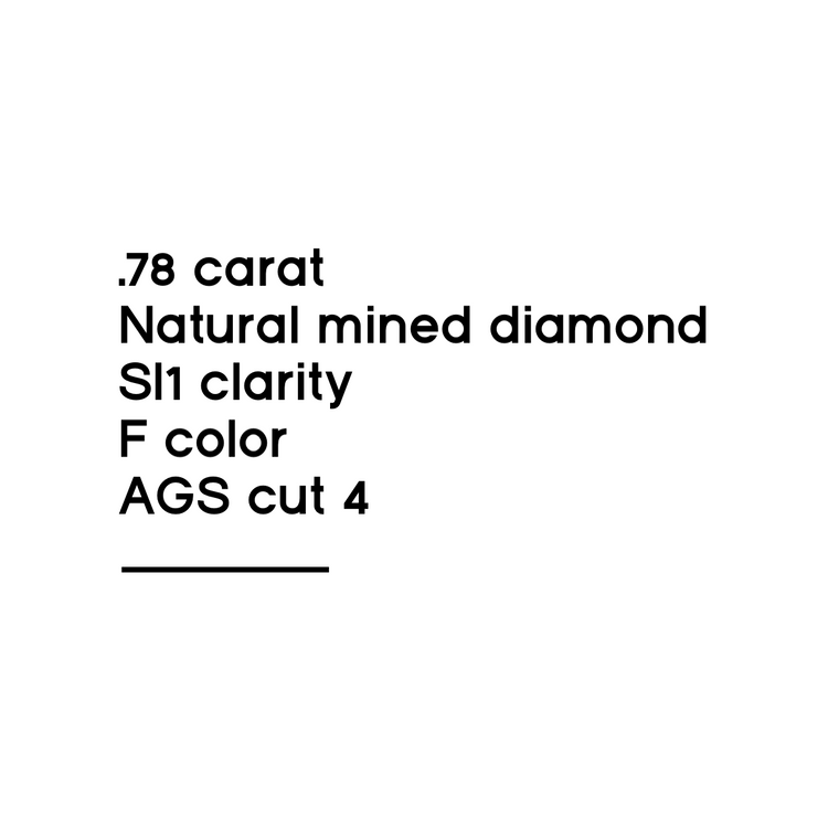 .78CT Round Brilliant Cut Diamond