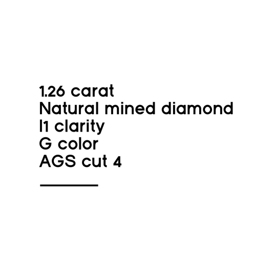 1.26CT Round brilliant Cut Diamond