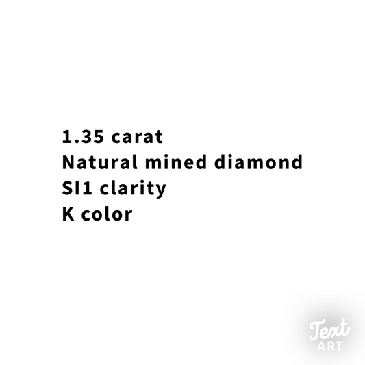 1.35CT Radiant Cut Diamond