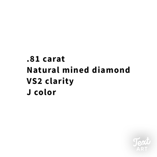 .81CT Round Brilliant Cut Diamond