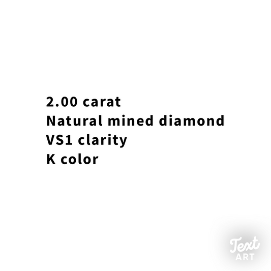 2.00CT English Cut Diamond