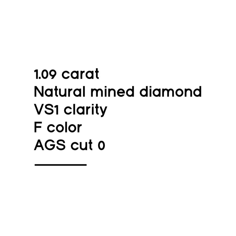 1.09CT Round Brilliant Cut Diamond
