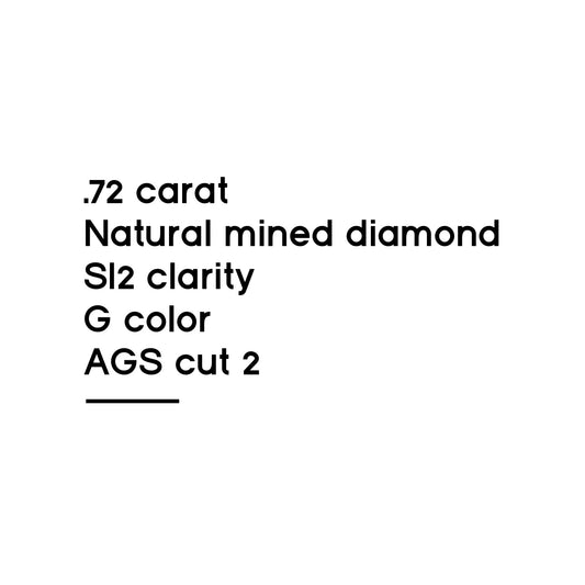 .72CT Round Brilliant Cut Diamond