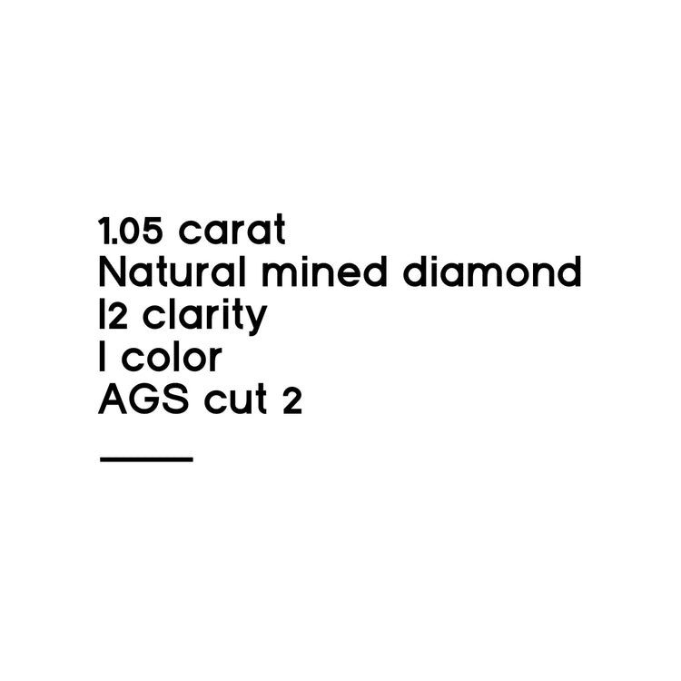 1.05CT Round Brilliant Cut Diamond