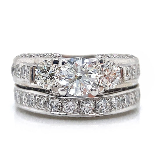 1.95TCW Diamond Wedding Set