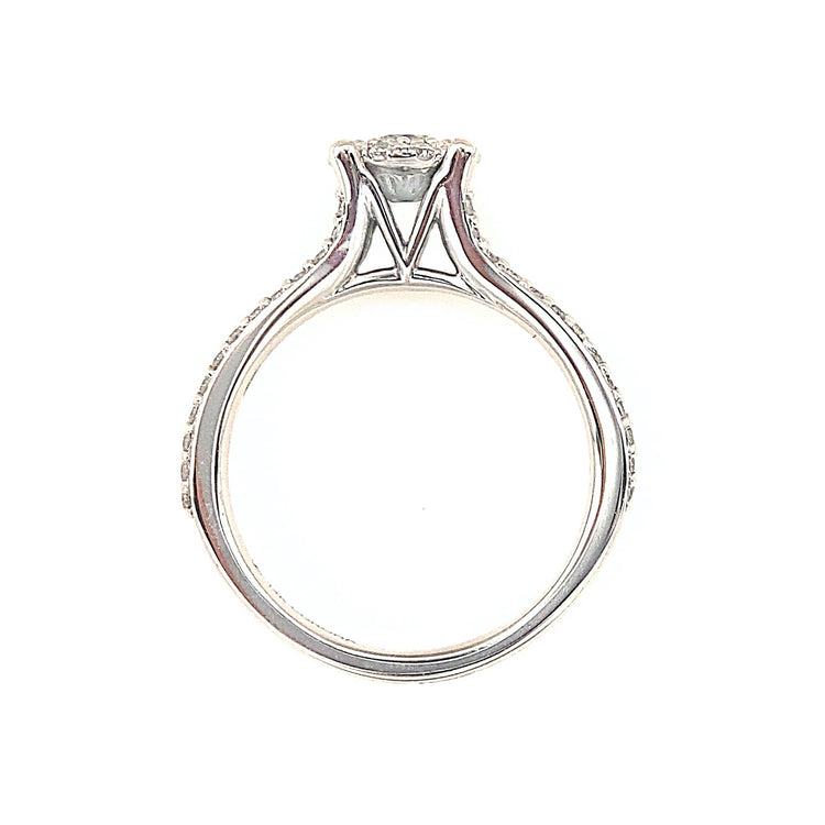 Split Shank Diamond Ring