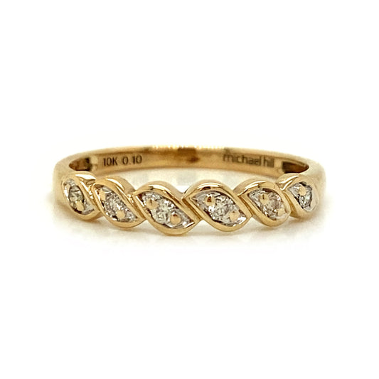 .10TCW Diamond Twist Band