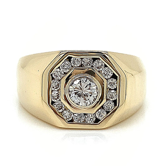 Diamond Octagon Ring