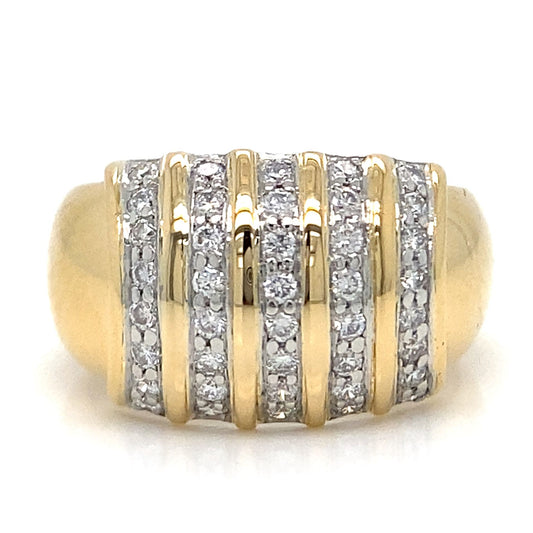 .50TCW Wide Domed Diamond Ring