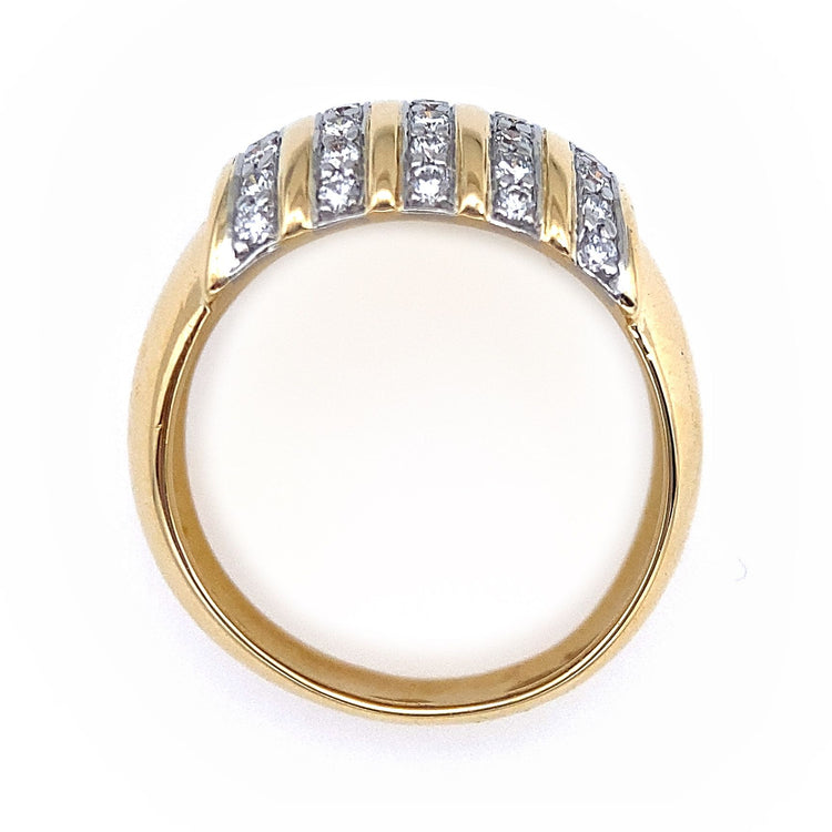 .50TCW Wide Domed Diamond Ring